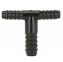 Picture of 1/2 B x 3/8 B x 3/8 B Tee Hose Barb Poly