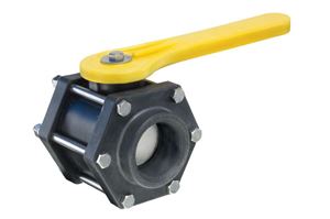 Picture of 2" Polypropylene Ball Valve 6-Bolt Design