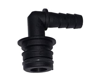 Picture of Everflo QA x 3/8" Elbow Hose Barb Fitting, Black