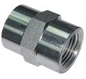 Picture of 1/2 FPT x 3/8 FPT Hex Coupling Steel