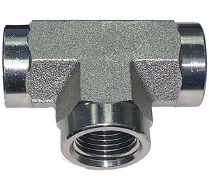 1/8 Bsp Male Centre Tee with Female outlets 3 Way Tee Fitting 1 Off         b328 