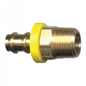 Picture of 1/4 ID x 1/4 MPT Brass Grip-Tite Fitting