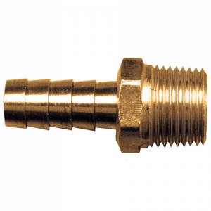 Picture of 1/8 ID x 1/8 MPT Brass Hose Barb Fitting