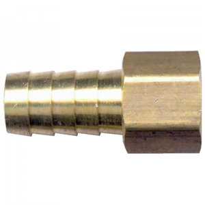 Picture of 1/8 ID x 1/8 FPT Brass Hose Barb Fitting