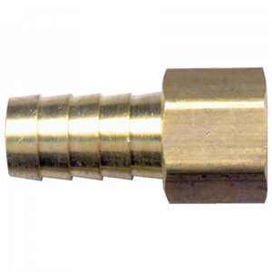 Picture of 5/16 ID x 1/8 FPT Brass Hose Barb Fitting