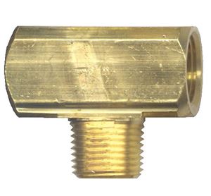 Picture of 1/8 FPT x 1/8 MPT Extruded Brass Male Branch Tee