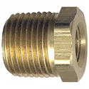 Picture of 1/4 MPT x 1/8 FPT Brass Hex Bushing