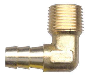 Picture of 1/2 ID x 1/2 MPT Brass 90° Elbow Hose Barb Fitting