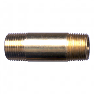Picture of 1/4 MPT x 2" Brass Long Nipple