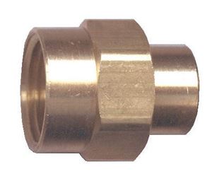 Picture of 3/8 FPT x 1/4 FPT Brass Reducing Coupling