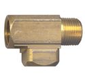 Picture of 1/4 FPT x 1/4 MPT x 1/4 FPT Extruded Brass Street Tee