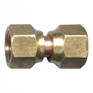 Picture of 1/4 Tube OD Brass Tube Coupling Swivel