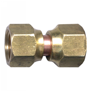 Picture of 5/16 Tube OD Brass Tube Coupling Swivel