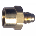 Picture of 1/4 Female Tube OD x 3/8 Tube OD Brass Tube Coupling
