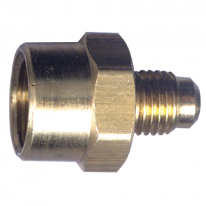 Picture of 1/4 Female Tube OD x 3/8 Tube OD Brass Tube Coupling