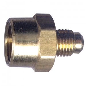 Picture of 3/8 Female Tube OD x 1/2 Tube OD Brass Tube Coupling