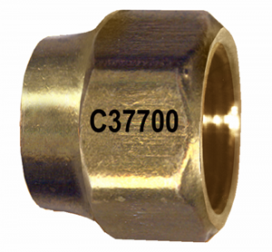 Picture of 3/16 Tube OD Forged Brass Short Nut