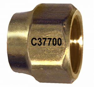 Picture of 3/8 Tube OD Forged Brass Short Nut