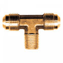 Picture of 1/4 Tube OD x 1/8 MPT Brass Male Branch Tee