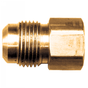 Picture of 1/4 Tube OD x 1/2 FPT Brass Female Pipe Connector