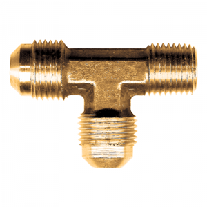 Picture of 1/4 Tube OD x 1/4 MPT Brass Male Run Tee