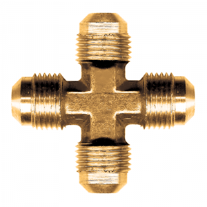 Picture of 3/8 Tube OD Brass Cross