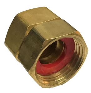 . PWMall-199S-E-3/4 Female NPT x 3/4 Swivel FGH Brass Coupling