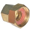 Picture of 1/2 Female NPT x 3/4 Swivel FGH Brass Coupling