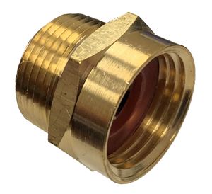 . PWMall-199-E-3/4 Male NPT x 3/4 FGH Brass Coupling