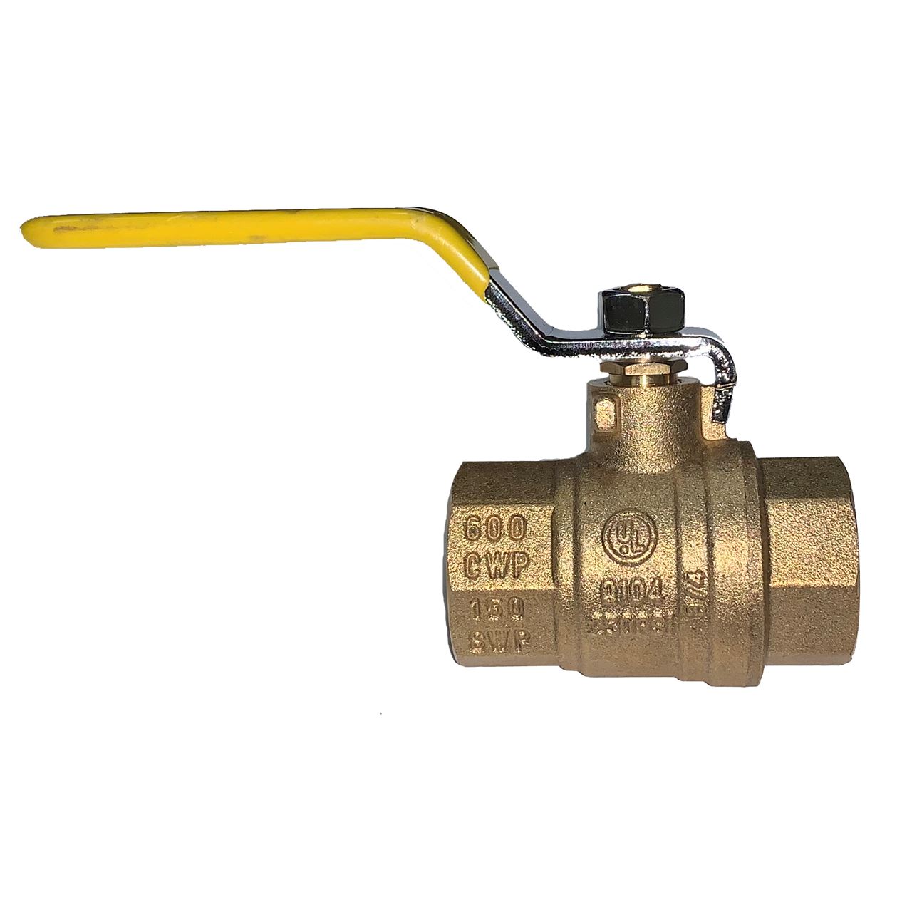 Shut-Off Valve 1/4" NPT Brass Ball Valves Full Port 600psi WOG UL CSA FM 10 