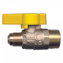 Picture of GAS-FLO 1/2 Tube x 1/2 MPT Forged Brass Ball Valve CSA Certified To 5 PSI