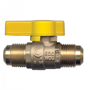 Picture of GAS-FLO 3/8 Tube Forged Brass Ball Valve CSA Certified To 5 PSI