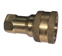 Picture of 1/2 Coupler x 1/2 FPT ISO B 7241-1 Brass 3,500 PSI Quick Disconnect