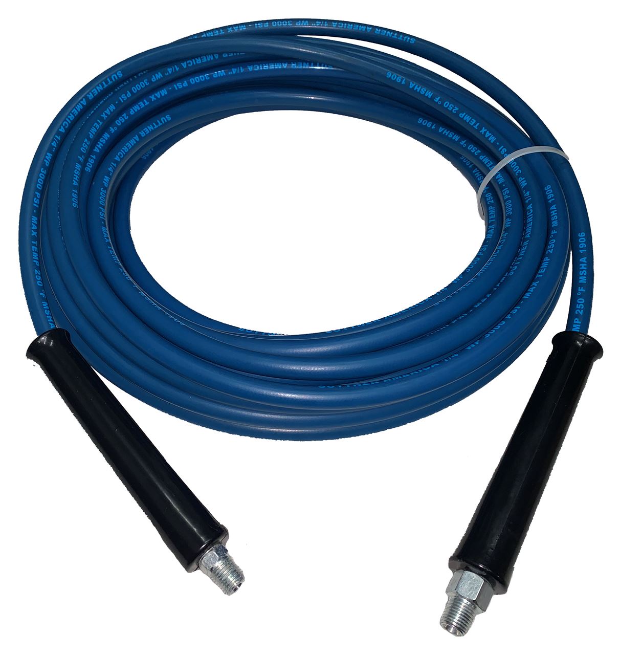 100' CARPET CLEANING HIGH PRESSURE SOLUTION HOSE 1/4" BLUE NEW 3000 PSI 