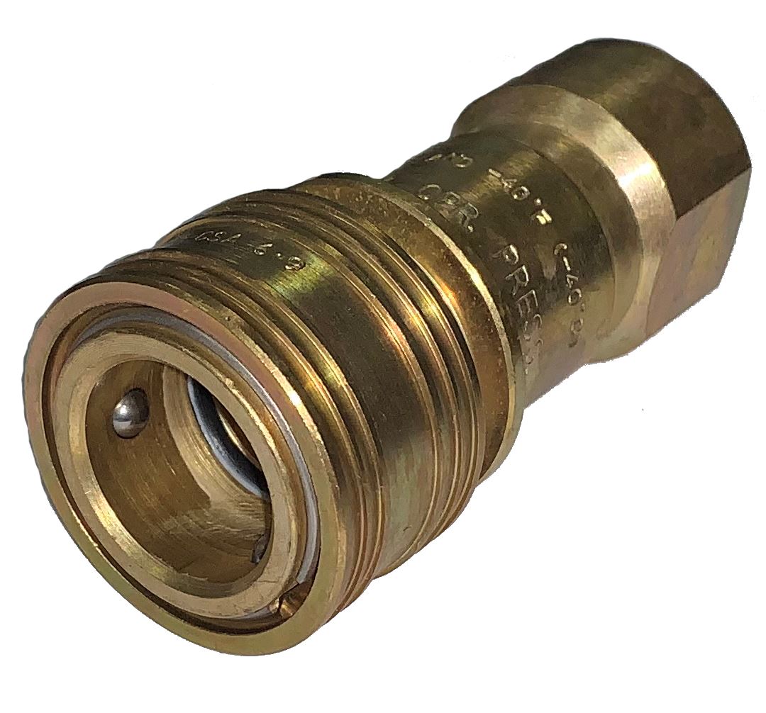 1/4 HOSE ID TO 3/8 45° FEMALE SAE FLARE BRASS SWIVEL CONNECTOR  FUEL/AIR/WOG 
