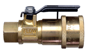 Picture of Gas-Flo 1/4 Ball Valve Coupler x 1/4 FPT CSA RV Gas Quick Disconnect