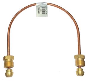 Picture of Gas-FLO 1/4 OD x 20" Short POL x Short POL Copper Propane Gas Pigtail