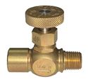 Picture of Gas-Flo Brass Precision LP Gas Needle Valve 1/4 FPT x 1/4 MPT