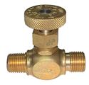 Picture of Gas-Flo Brass Precision LP Gas Welding Std Needle Valve 1/4 MPT x 9/16-18 LH
