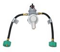 Picture of Gas-Flo Custom 2 Stage Auto-Changeover LPG Regulator Kit W/ 12" Pigtails & 1/2 M FL 262,500 BTU