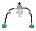 Picture of Gas-Flo Custom 2 Stage Auto-Changeover LPG Regulator Kit W/ 12" Pigtails & 3/8 FPT 262,500 BTU