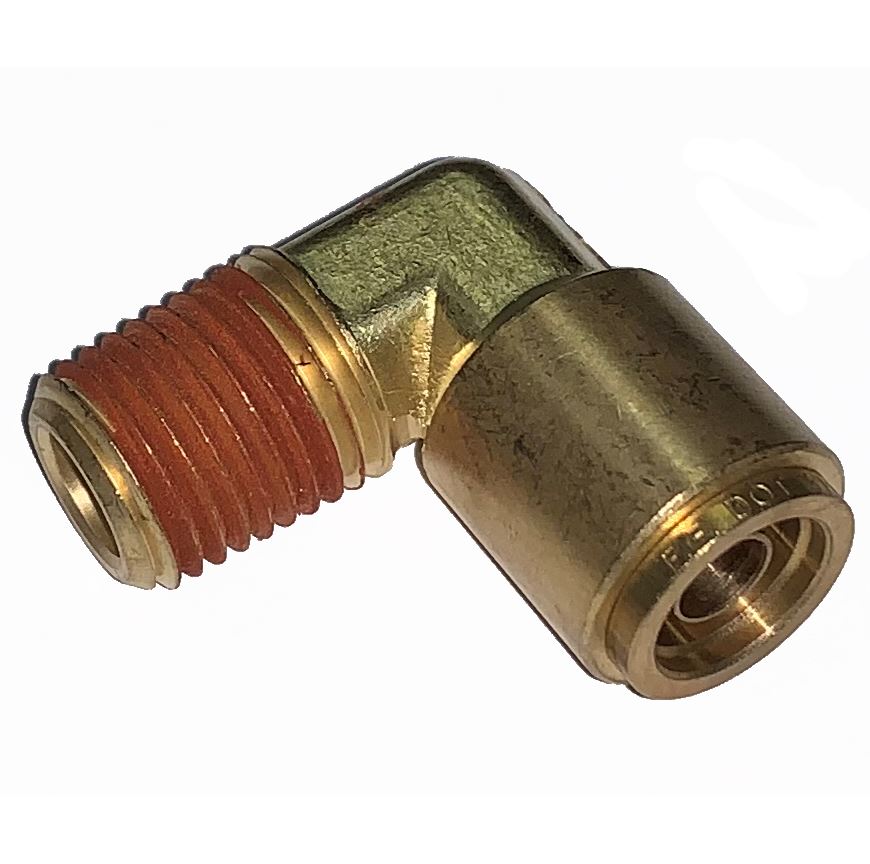 BRASS FITTINGS QUICK CONNECT DOT AIR BRAKE SWIVEL 45 MALE ELBOW  1/4 T X 1/4 P 