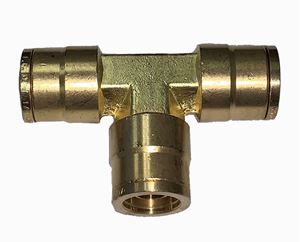 Picture of 1/4 Tube DOT Push-To-Connect Union Tee Air Brake Fitting
