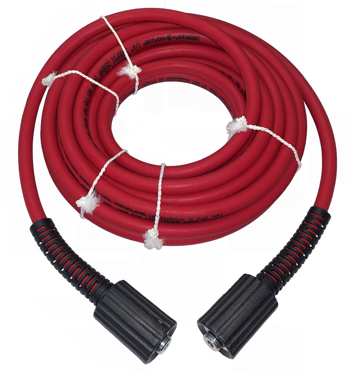 . PWMall-646200712-Red UBERFLEX Kink Resistant Pressure  Washer Hose 1/4 x 30' 3700 PSI 22MM