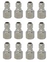 Picture of 12 Pack Quick Disconnect Plugs, Stainless Steel 3/8 x 3/8 NPT-F 6,000 PSI