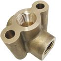 Picture of 3 Way Brass Unloader Block, 3/8" NPT-F, Bolt-down, 4,000 PSI