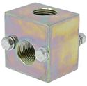 Picture of 2 Way Steel Unloader Block, 1/2" NPT-F X 1/2" NPT-F, Bolt-Down, 5,000 PSI