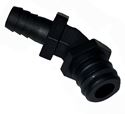 Picture of Everflo QA x 1/2" Hose Barb 50° Elbow Fitting, Black