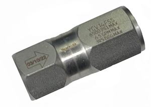 Picture of GP YCV Check Valve, Stainless Steel 1/4 FPT x 1/4 FPT 6,500 PSI
