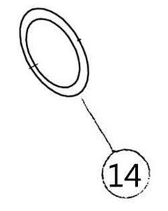 Picture of O-Ring Viton 14 x 2.5 (P14) for SG-PC-025 Spray Gun